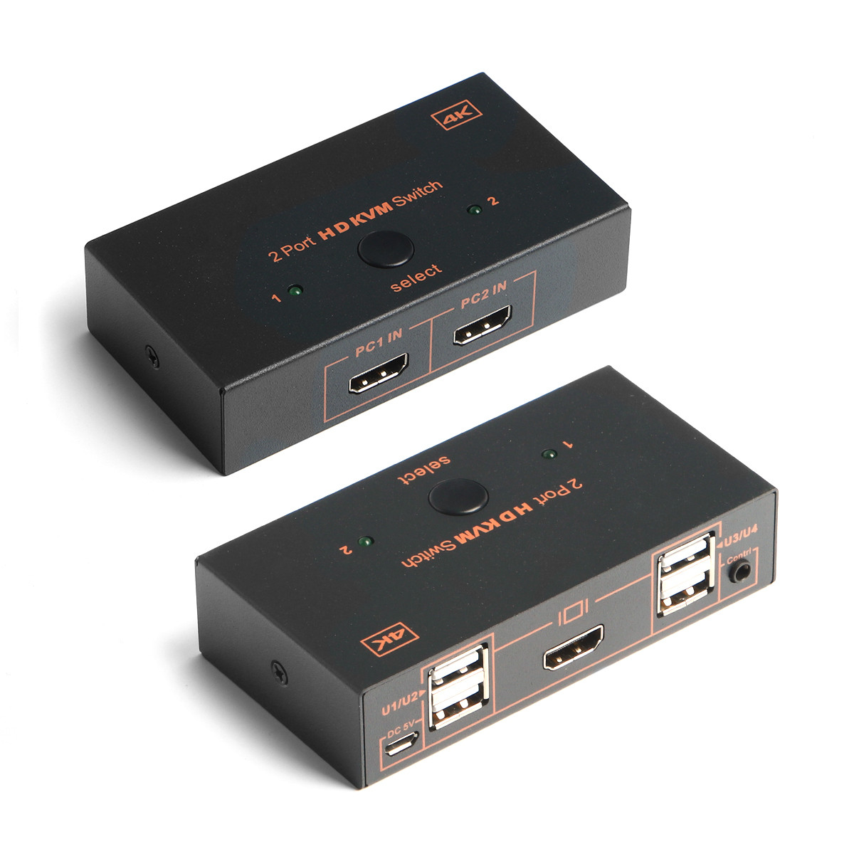 DARK DK-AC-KVMHD01 2X HDMI 4X USB KVM SWITCH 4K-30 HZ