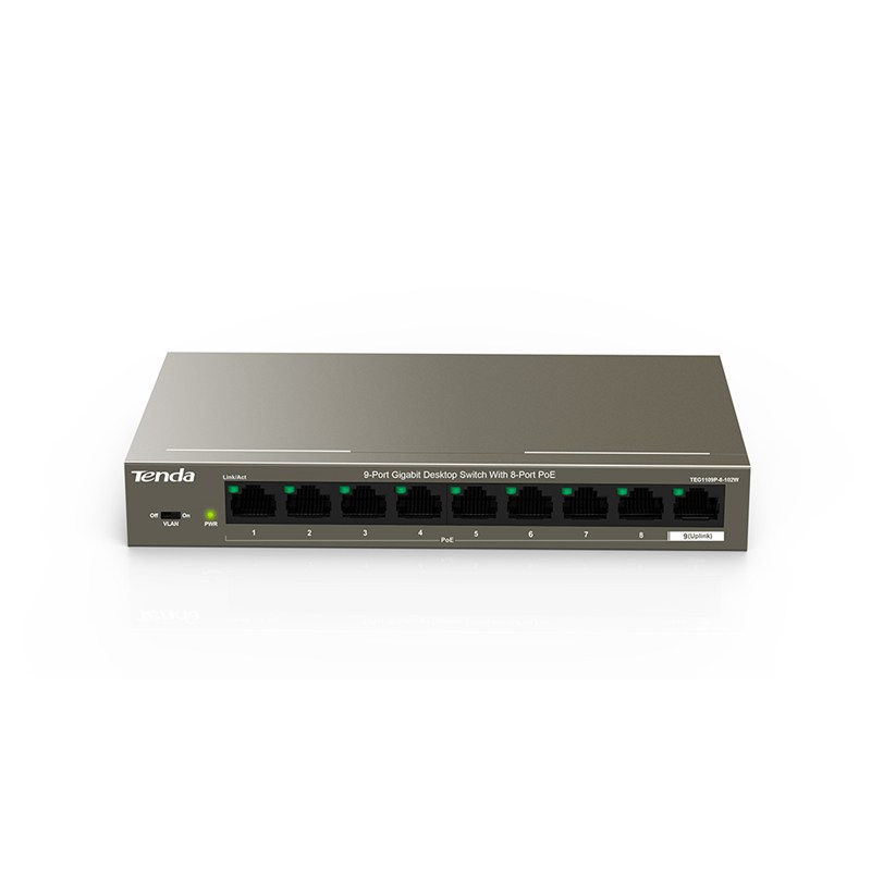 TENDA TEG1118P 18 PORT 16 PORT POE+ 10-100-1000 SWITCH + 2 PORT SFP