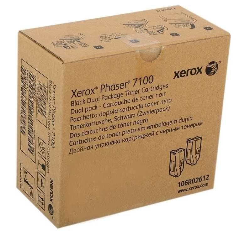 XEROX 106R02612 PHASER 7100 YUKSEK KAPASITELI SIYAH TONER KARTUSU (2 LI) 10000 SAYFA