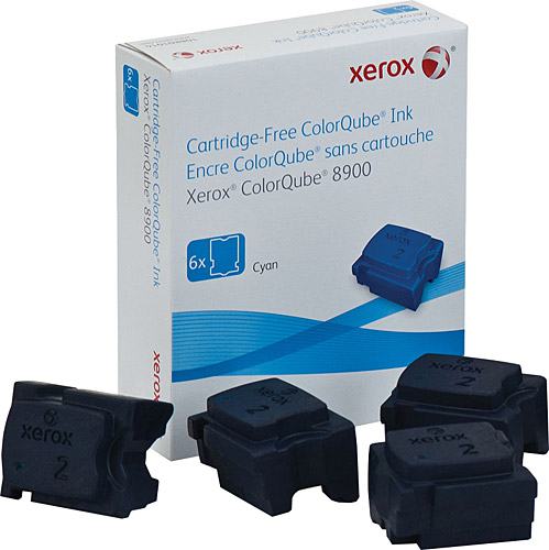 XEROX 108R01022 COLORQUBE 8900 GENUINE XEROX SOLID INK CYAN (6 STICKS)