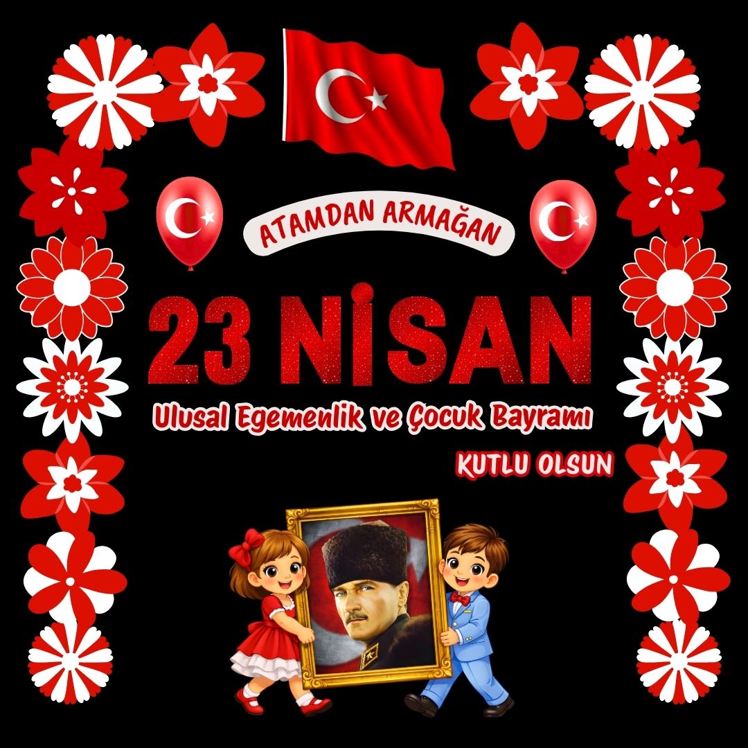 23 Nisan Çocuk Bayramı Parçalı Pano Süsü Model 01 | Okul ve Sınıf Panosu Figür Seti