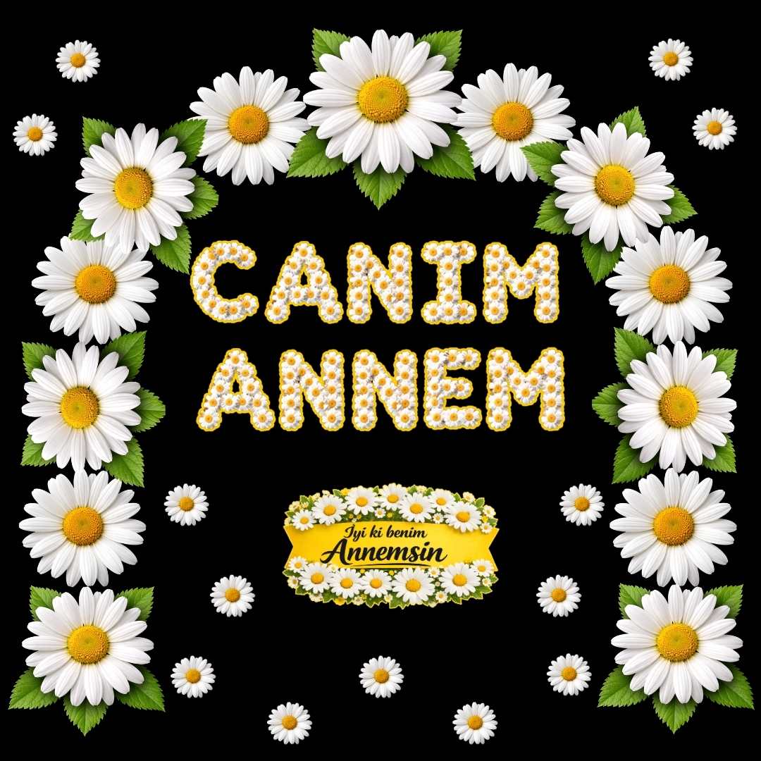 Anneler Günü Canım Annem Pano Süsü Figür Seti | Hazır Kesim Sınıf Dekoru