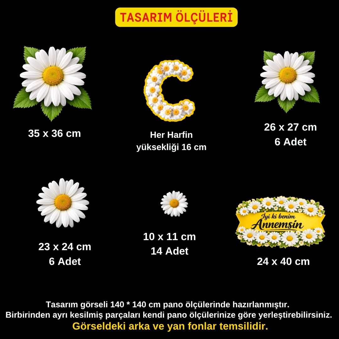 Anneler Günü Canım Annem Pano Süsü Figür Seti | Hazır Kesim Sınıf Dekoru Anneler Günü Canım Annem Pano Süsü Figür Seti | Hazır Kesim Sınıf Dekoru