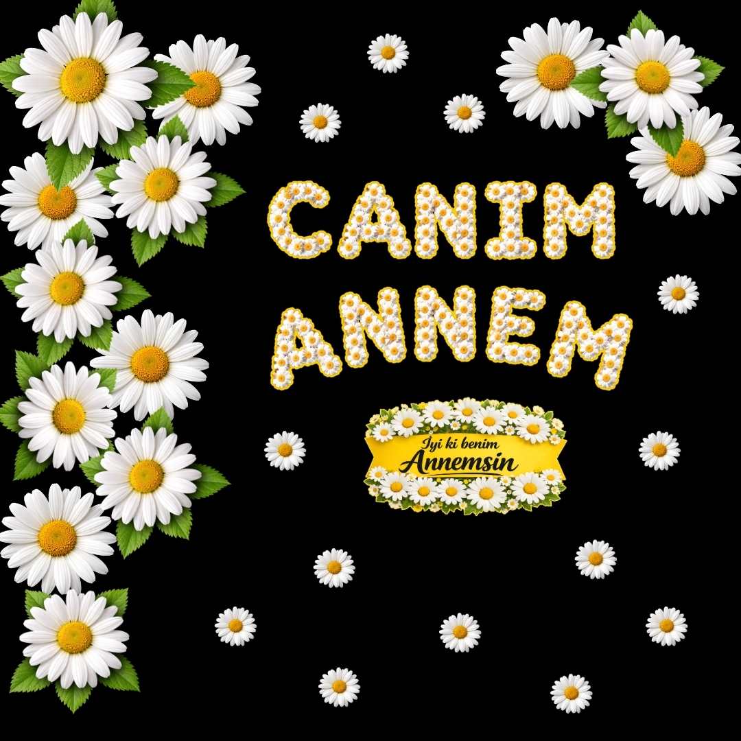 Anneler Günü Canım Annem Pano Süsü Figür Seti | Hazır Kesim Sınıf Dekoru