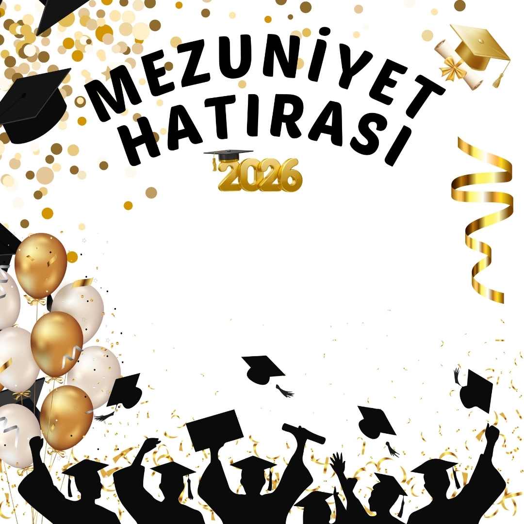 Mezuniyet Fotoğraf Panosu 160x160 cm PVC Vinil Tek Parça model 02