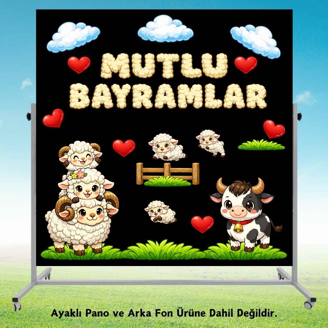 Kurban Bayramı Temalı Okul Panosu Figür Seti | Hazır Kesim Sınıf Süsü Kurban Bayramı Temalı Okul Panosu Figür Seti | Hazır Kesim Sınıf Süsü