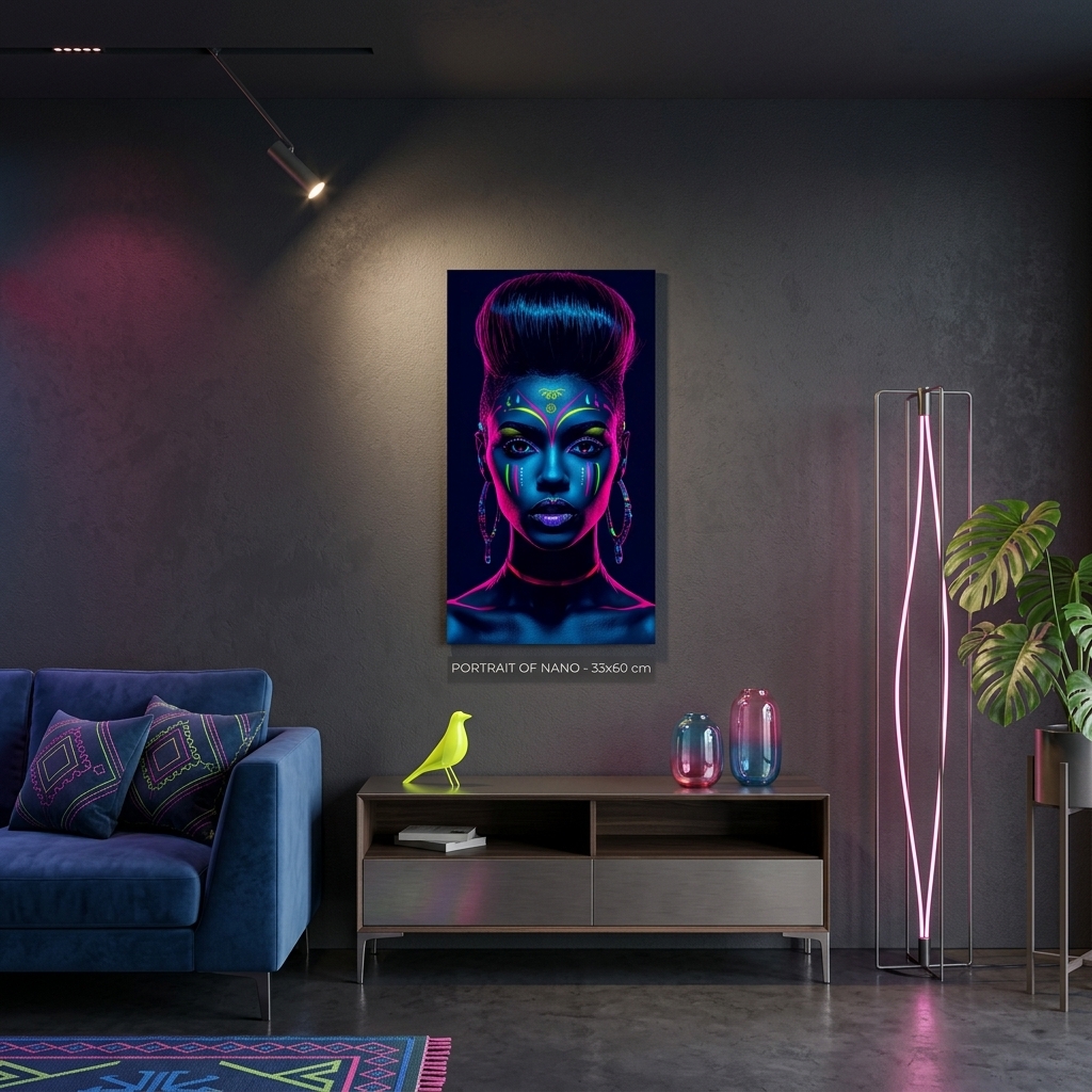 Neon Yüzler– Pop Art Kadın Portre Serisi 02 (Canlı Renkler ve Asi Duruş)