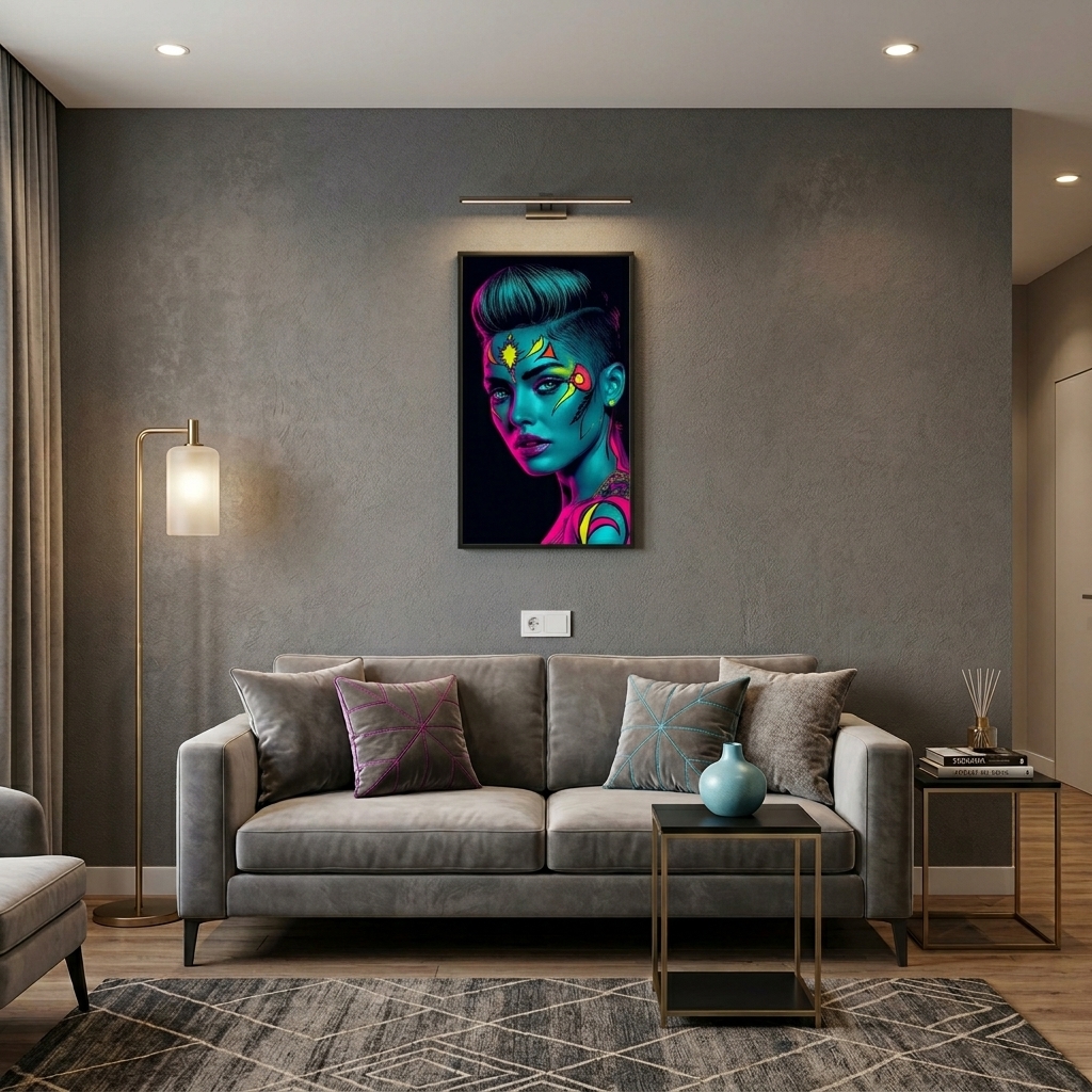 Neon Yüzler– Pop Art Kadın Portre Serisi 03 (Canlı Renkler ve Asi Duruş) Neon Yüzler– Pop Art Kadın Portre Serisi 03 (Canlı Renkler ve Asi Duruş)