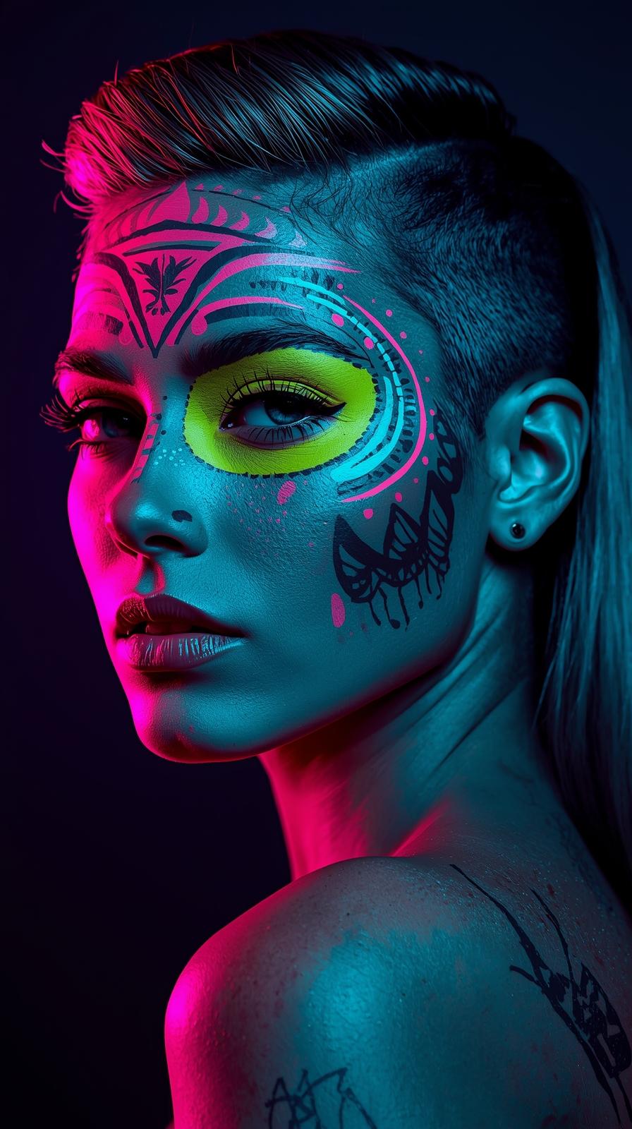 Neon Yüzler– Pop Art Kadın Portre Serisi 05 (Canlı Renkler ve Asi Duruş) Neon Yüzler– Pop Art Kadın Portre Serisi 05 (Canlı Renkler ve Asi Duruş)