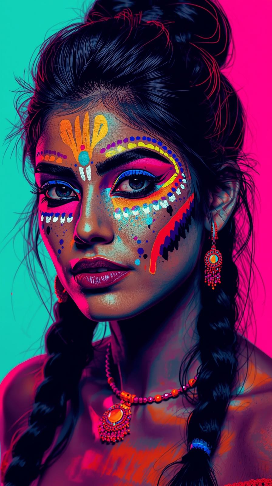 Neon Yüzler– Pop Art Kadın Portre Serisi 08 (Canlı Renkler ve Asi Duruş) Neon Yüzler– Pop Art Kadın Portre Serisi 08 (Canlı Renkler ve Asi Duruş)