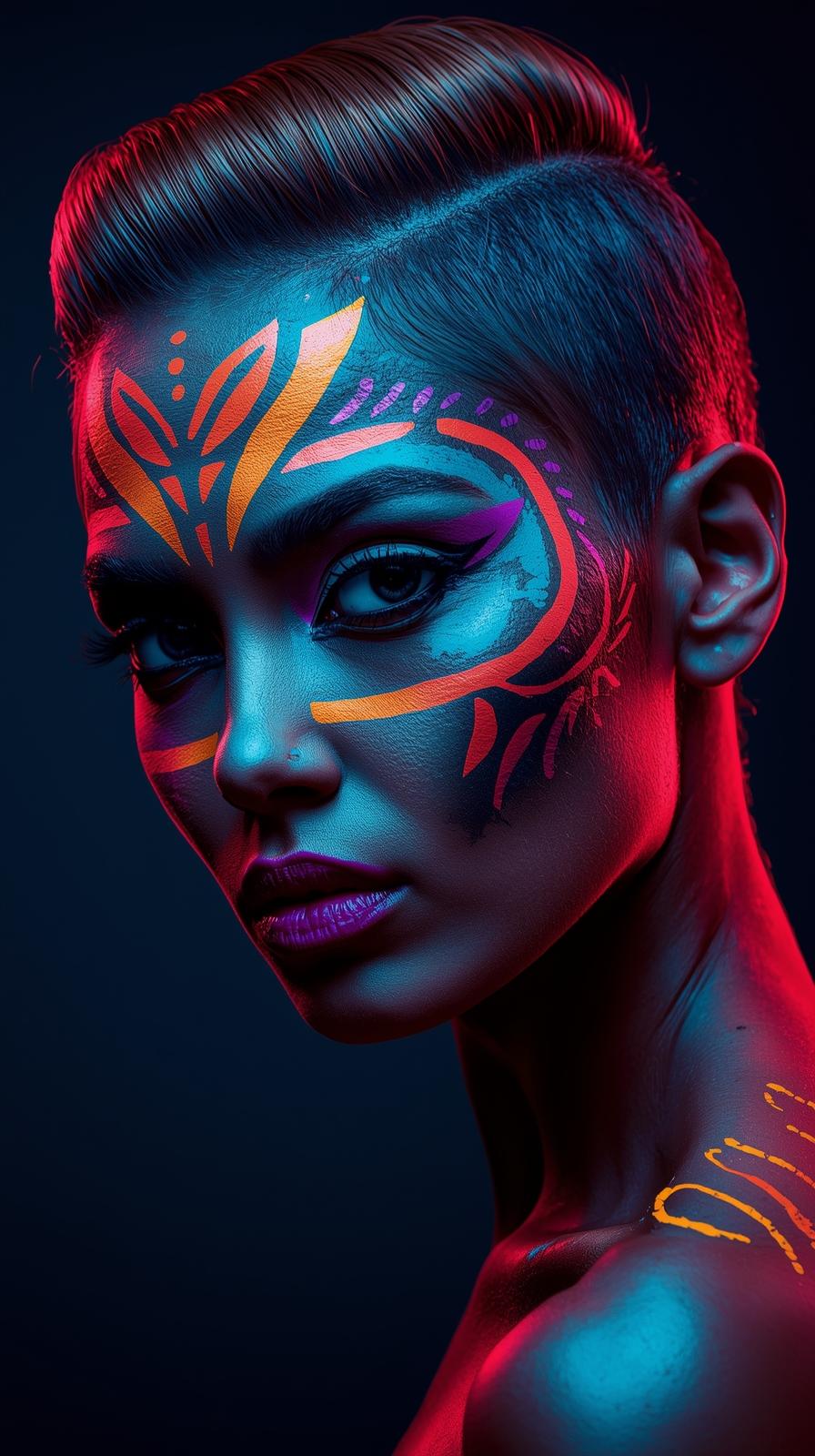 Neon Yüzler– Pop Art Kadın Portre Serisi 10 (Canlı Renkler ve Asi Duruş) Neon Yüzler– Pop Art Kadın Portre Serisi 10 (Canlı Renkler ve Asi Duruş)