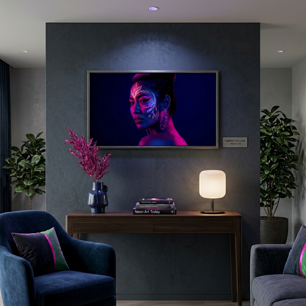 Neon Yüzler– Pop Art Kadın Portre Serisi 14 (Canlı Renkler ve Asi Duruş)