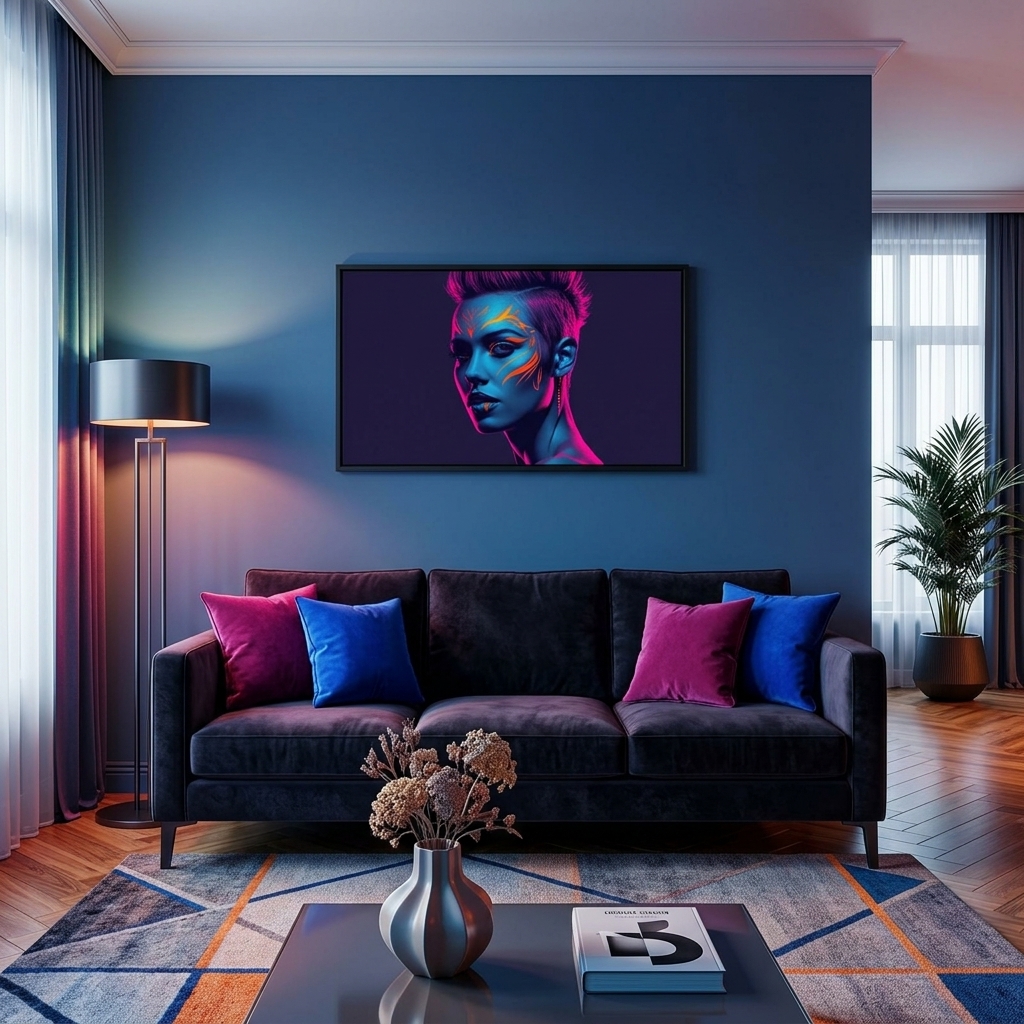 Neon Yüzler– Pop Art Kadın Portre Serisi 15 (Canlı Renkler ve Asi Duruş) Neon Yüzler– Pop Art Kadın Portre Serisi 15 (Canlı Renkler ve Asi Duruş)