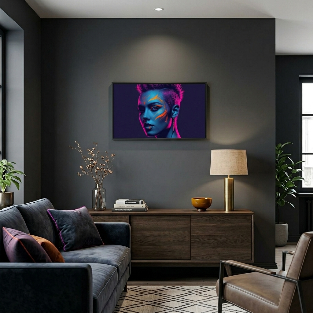 Neon Yüzler– Pop Art Kadın Portre Serisi 15 (Canlı Renkler ve Asi Duruş) Neon Yüzler– Pop Art Kadın Portre Serisi 15 (Canlı Renkler ve Asi Duruş)