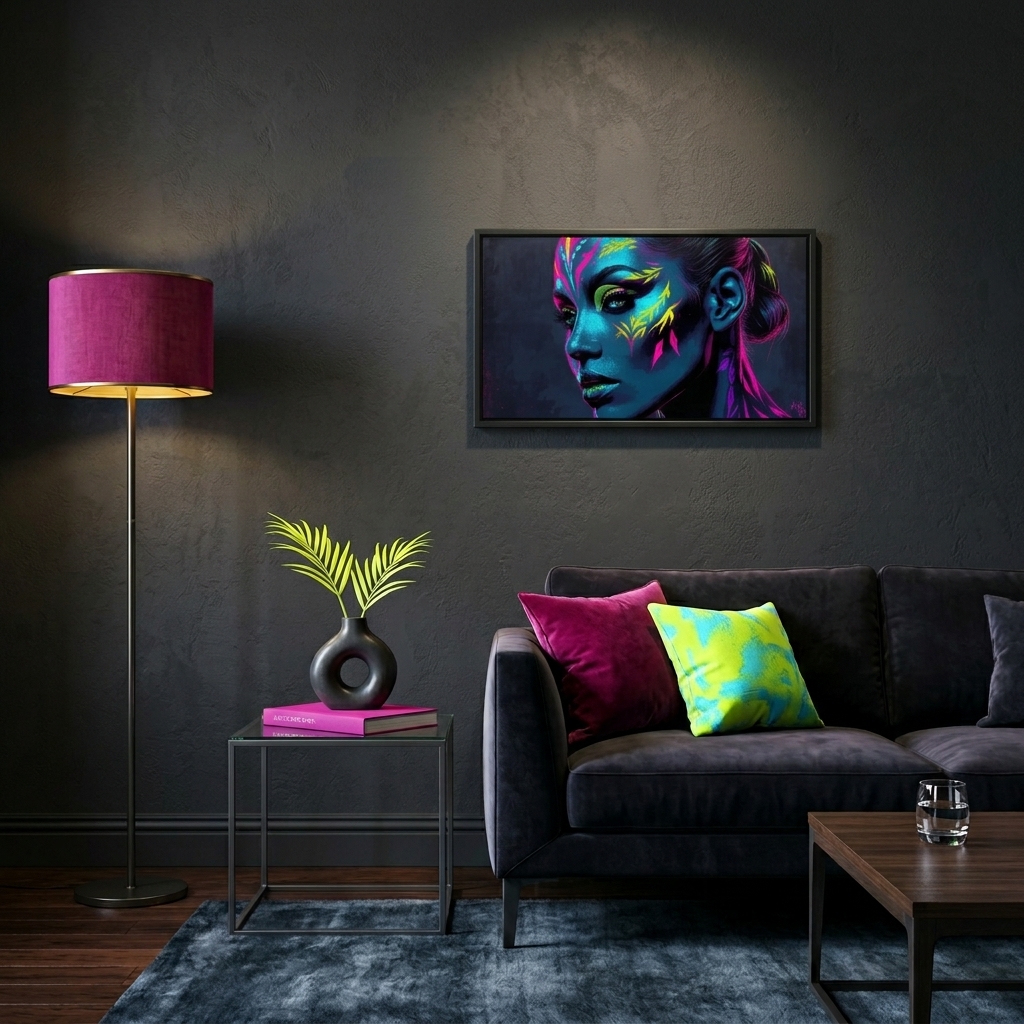 Neon Yüzler– Pop Art Kadın Portre Serisi 17 (Canlı Renkler ve Asi Duruş) Neon Yüzler– Pop Art Kadın Portre Serisi 17 (Canlı Renkler ve Asi Duruş)