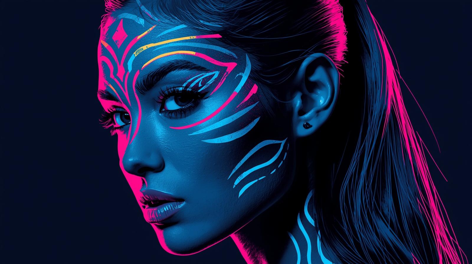 Neon Yüzler– Pop Art Kadın Portre Serisi 20 (Canlı Renkler ve Asi Duruş) Neon Yüzler– Pop Art Kadın Portre Serisi 20 (Canlı Renkler ve Asi Duruş)