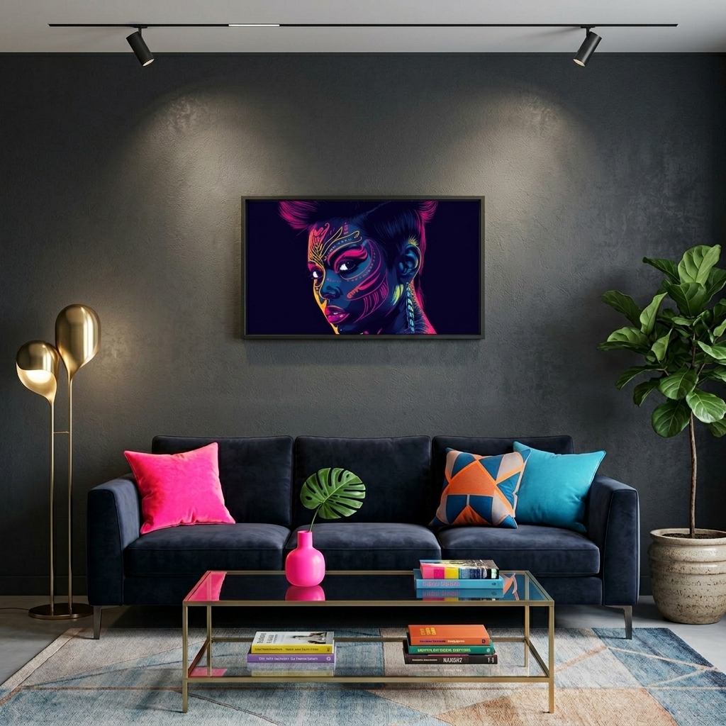 Neon Yüzler– Pop Art Kadın Portre Serisi 22 (Canlı Renkler ve Asi Duruş) Neon Yüzler– Pop Art Kadın Portre Serisi 22 (Canlı Renkler ve Asi Duruş)