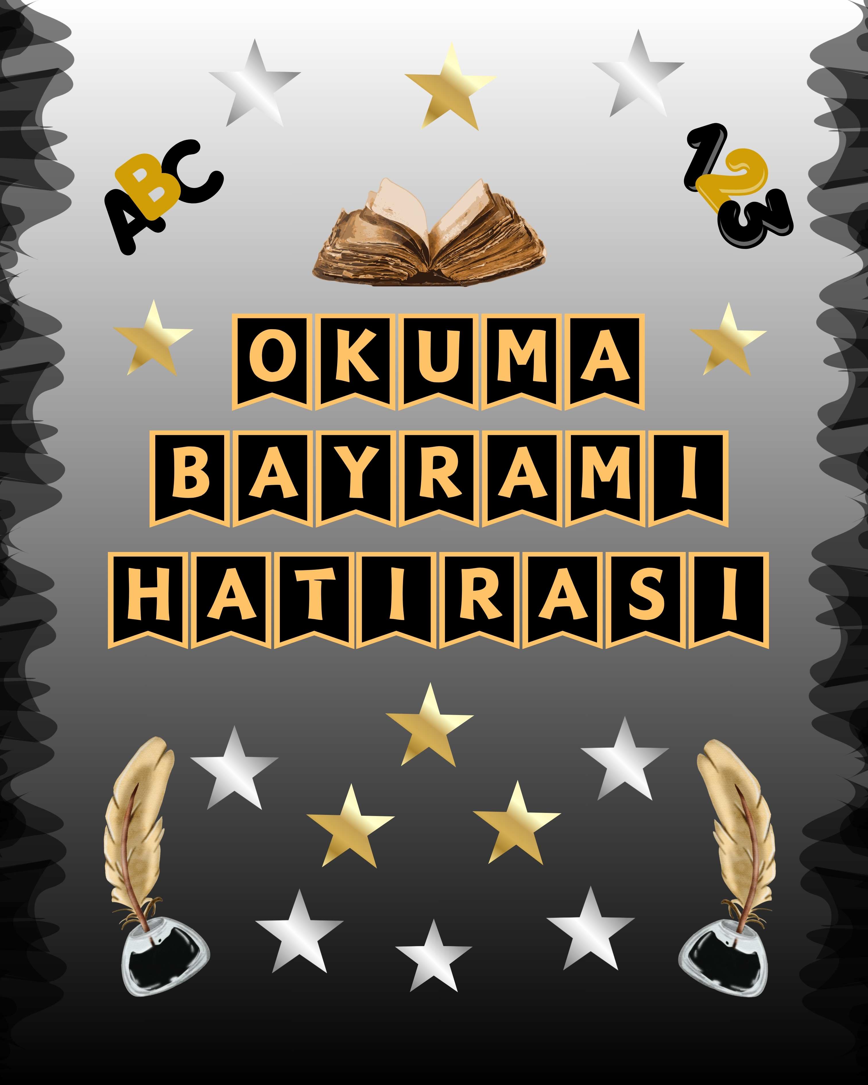 Okuma Bayramı Hatıra Fotoğrafı Panosu PVC Vinil Pano Süsü 160 x 200 cm | Tek Parça 05