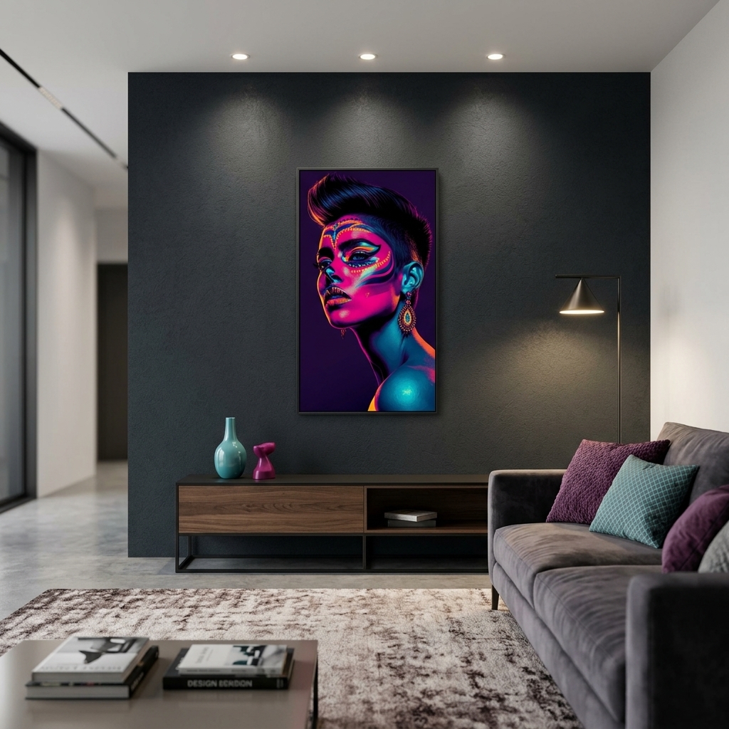 Neon Yüzler– Pop Art Kadın Portre Serisi 26 (Canlı Renkler ve Asi Duruş) Neon Yüzler– Pop Art Kadın Portre Serisi 26 (Canlı Renkler ve Asi Duruş)