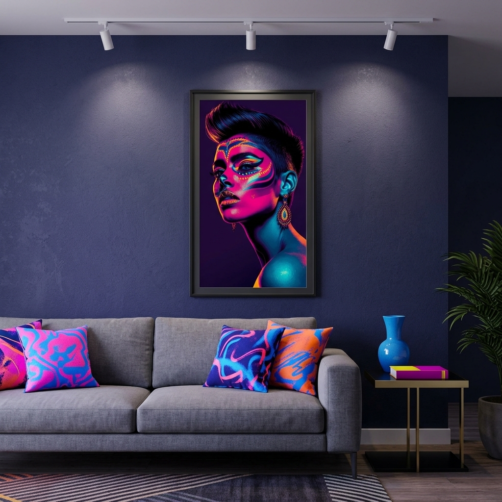 Neon Yüzler– Pop Art Kadın Portre Serisi 26 (Canlı Renkler ve Asi Duruş) Neon Yüzler– Pop Art Kadın Portre Serisi 26 (Canlı Renkler ve Asi Duruş)