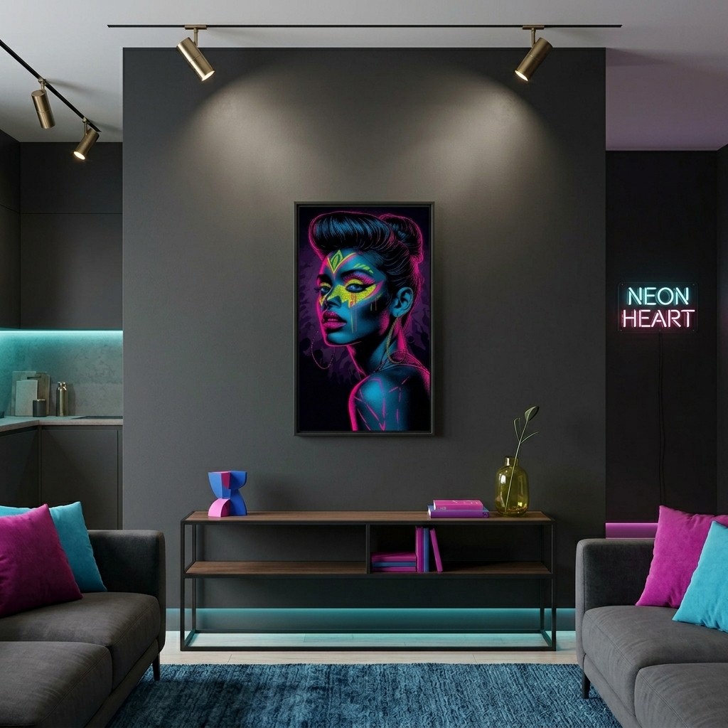 Neon Yüzler– Pop Art Kadın Portre Serisi 28 (Canlı Renkler ve Asi Duruş) Neon Yüzler– Pop Art Kadın Portre Serisi 28 (Canlı Renkler ve Asi Duruş)