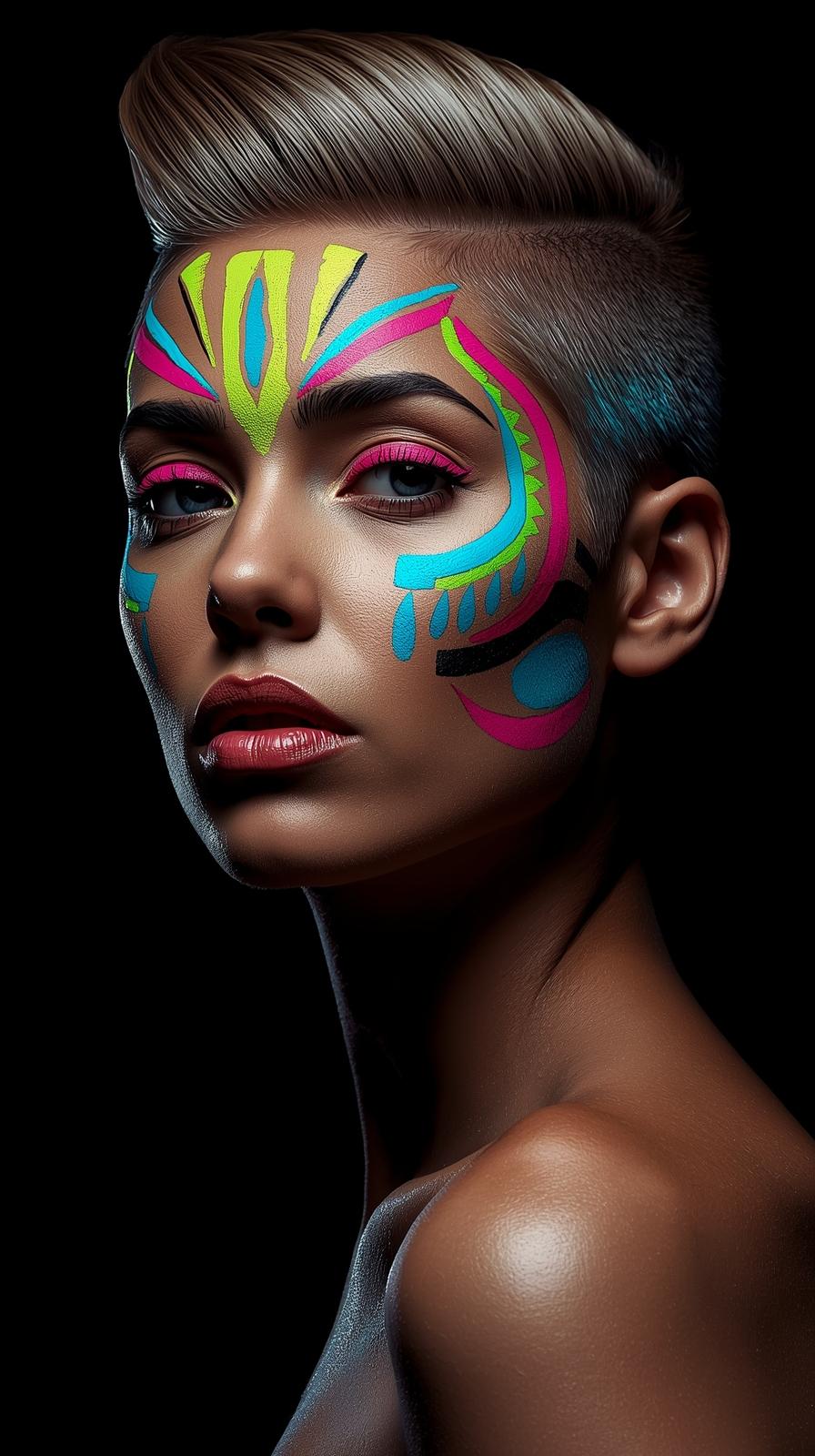 Neon Yüzler– Pop Art Kadın Portre Serisi 31 (Canlı Renkler ve Asi Duruş) Neon Yüzler– Pop Art Kadın Portre Serisi 31 (Canlı Renkler ve Asi Duruş)