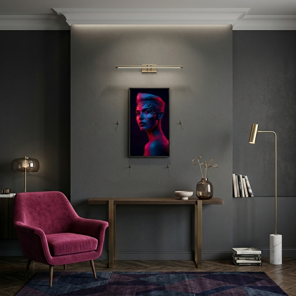 Neon Yüzler– Pop Art Kadın Portre Serisi 32 (Canlı Renkler ve Asi Duruş)