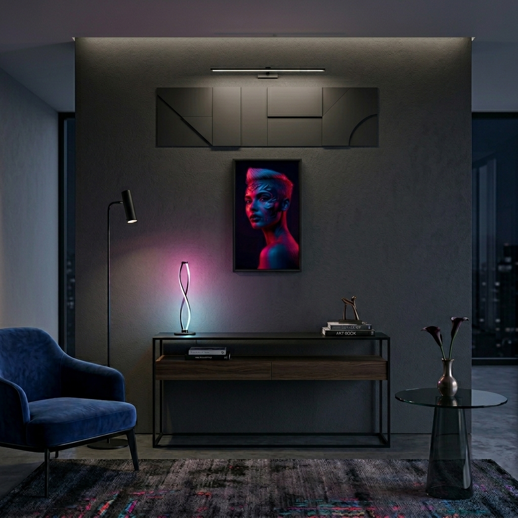 Neon Yüzler– Pop Art Kadın Portre Serisi 32 (Canlı Renkler ve Asi Duruş)
