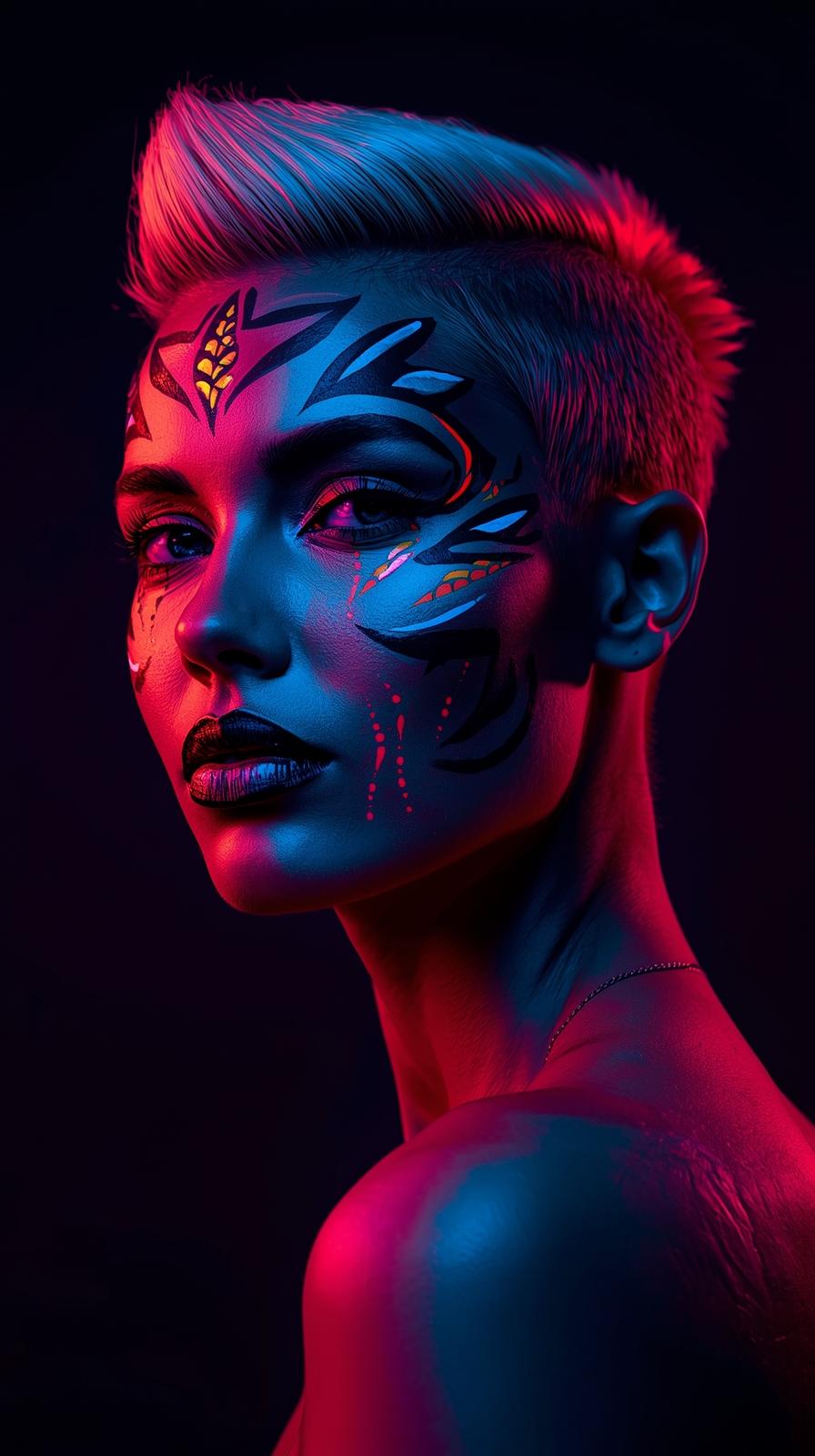 Neon Yüzler– Pop Art Kadın Portre Serisi 32 (Canlı Renkler ve Asi Duruş) Neon Yüzler– Pop Art Kadın Portre Serisi 32 (Canlı Renkler ve Asi Duruş)