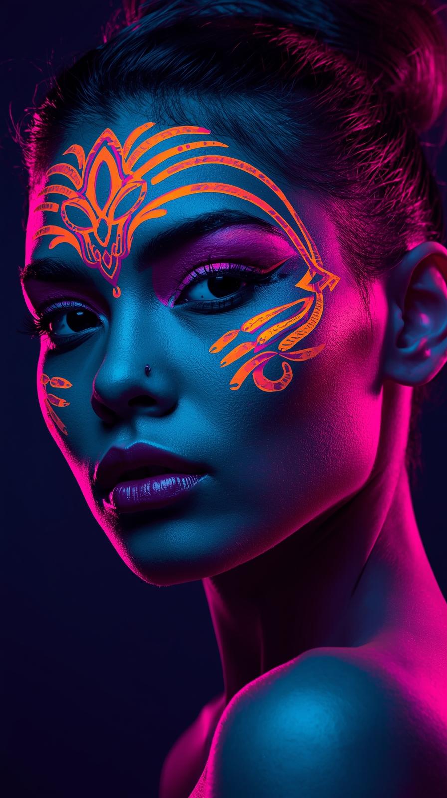 Neon Yüzler– Pop Art Kadın Portre Serisi 35 (Canlı Renkler ve Asi Duruş) Neon Yüzler– Pop Art Kadın Portre Serisi 35 (Canlı Renkler ve Asi Duruş)