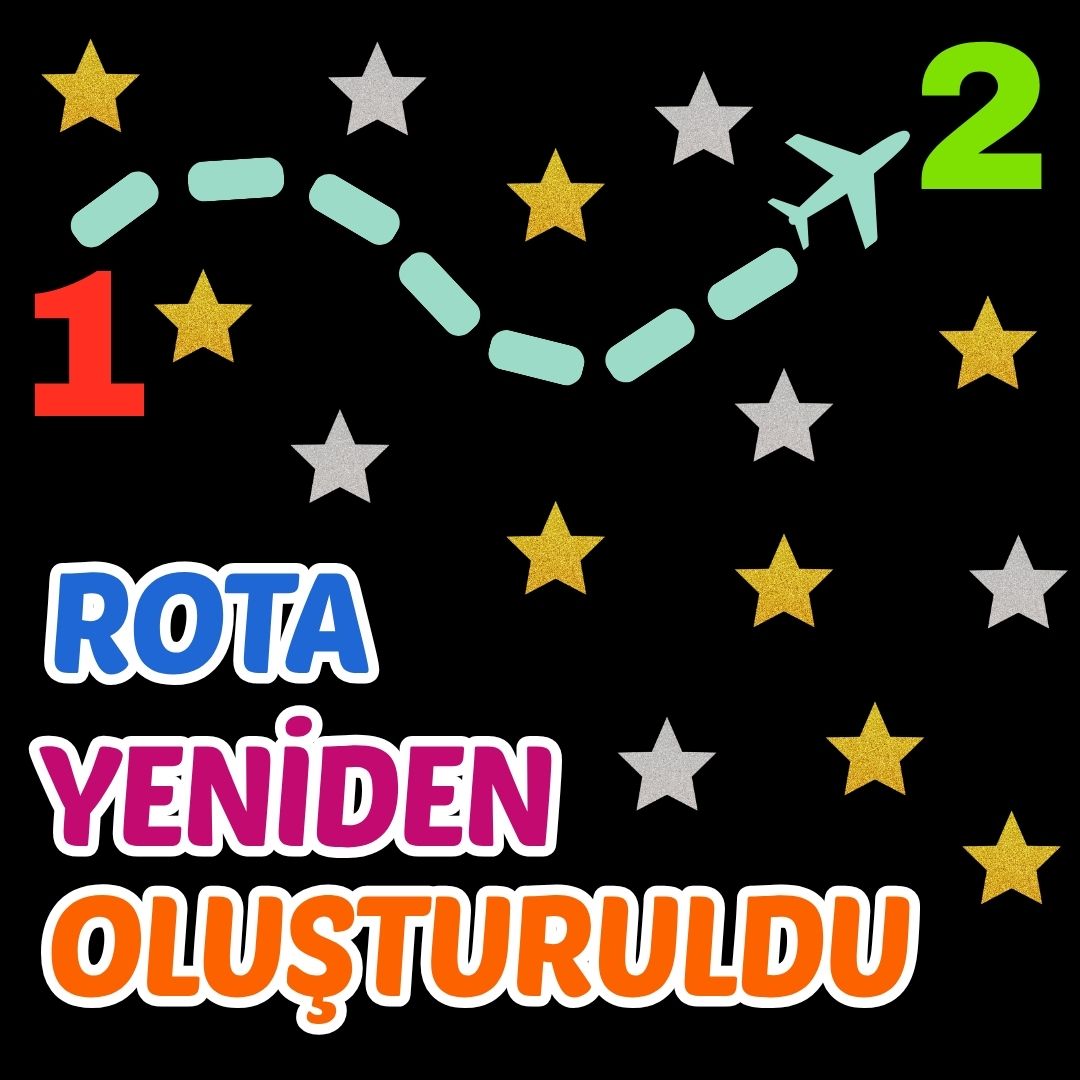 ROTA YENİDEN OLUŞTULDU 1-2 Okul Panosu Hazır Kesim Figür Seti