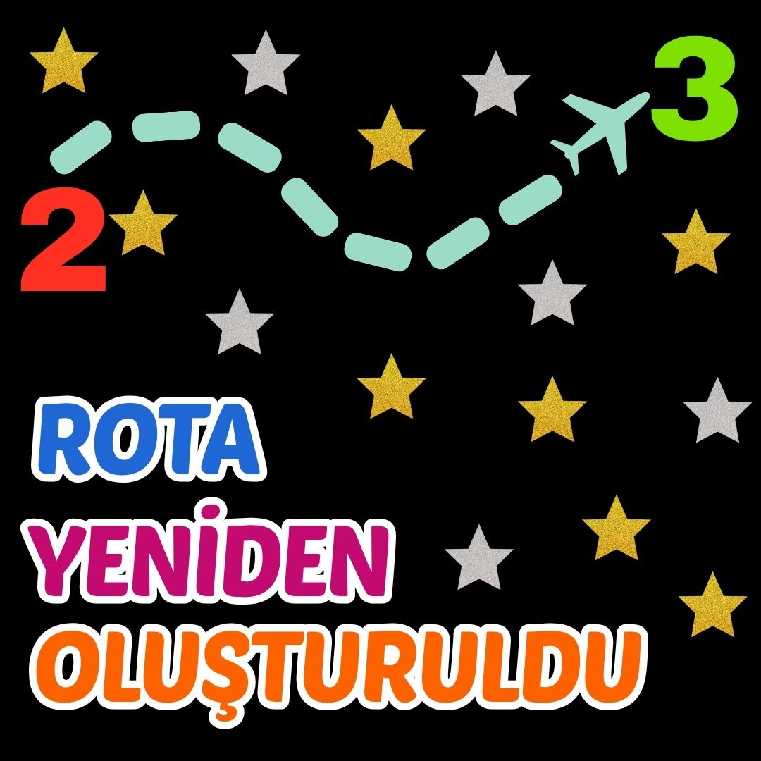 ROTA YENİDEN OLUŞTULDU 2-3 Okul Panosu Hazır Kesim Figür Seti