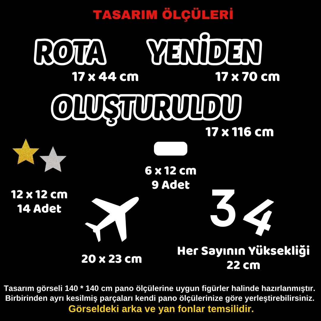 ROTA YENİDEN OLUŞTULDU V4 3-4 Okul Panosu Hazır Kesim Figür Seti ROTA YENİDEN OLUŞTULDU V4 3-4 Okul Panosu Hazır Kesim Figür Seti