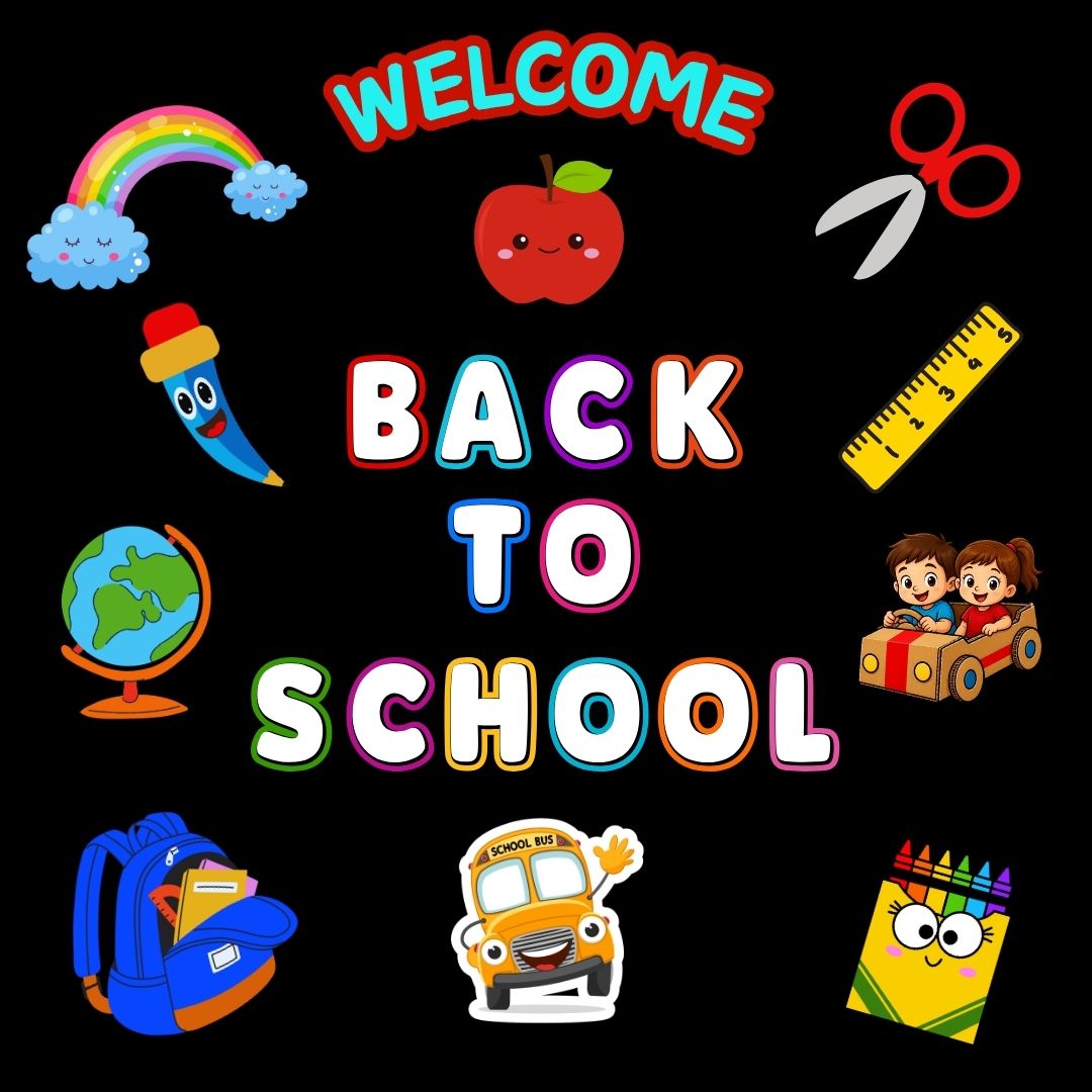 BACK TO SCHOOL Okul Panosu Hazır Kesim Figür Seti BACK TO SCHOOL Okul Panosu Hazır Kesim Figür Seti