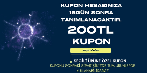 200TL KUPON SEÇİLİ ÜRÜN İÇİN GEÇERLİ (Hesabınıza 15 Gün Sonra tanımlanacaktır. Sonraki Siparişiniz için Tüm ürünlerde geçerlidir.)