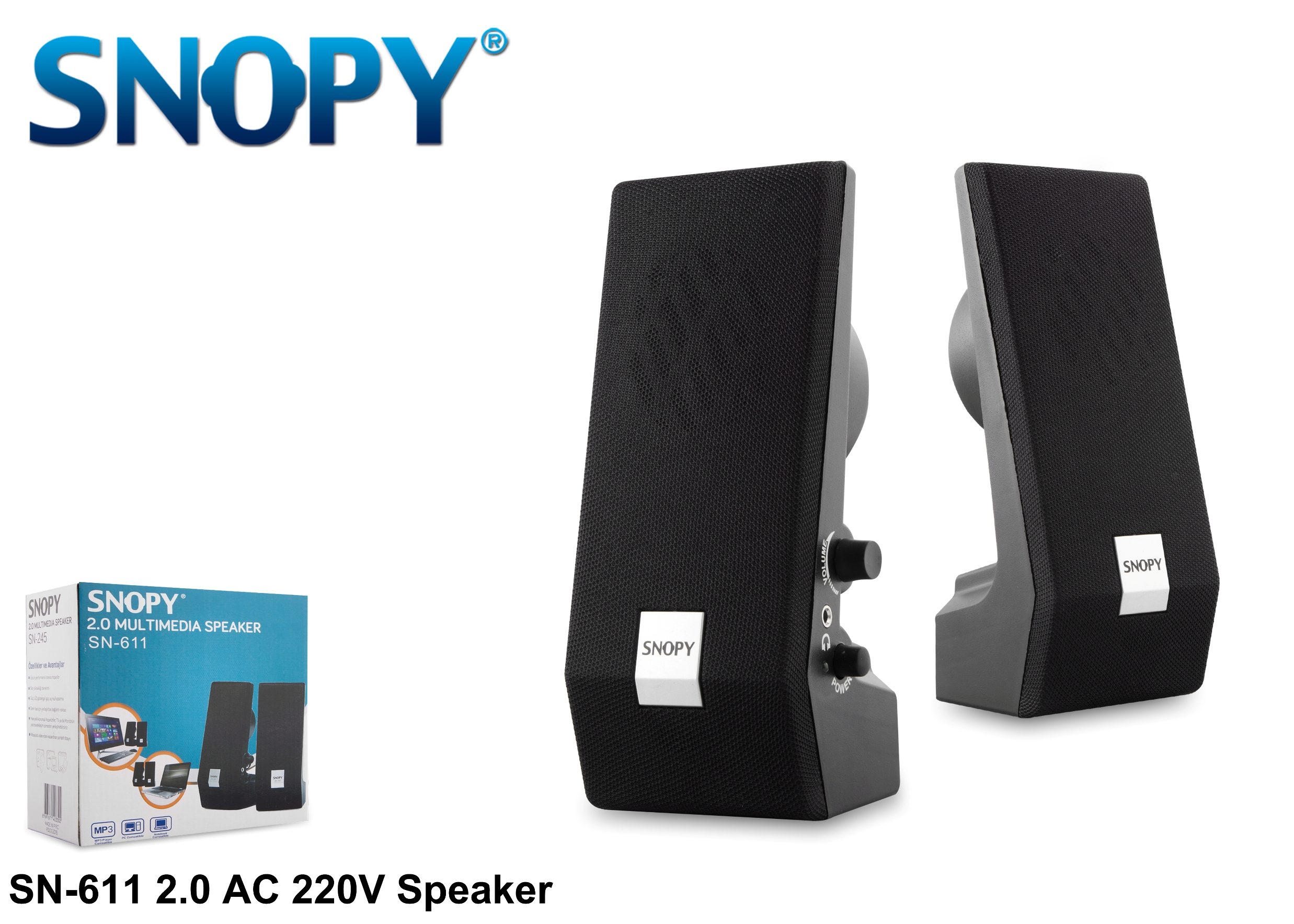 SNOPY SN-611 2.0 3W-2 SPEAKER