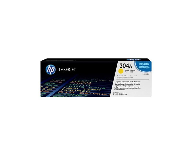 HP CC532A SARI RENKLI TONER 304A