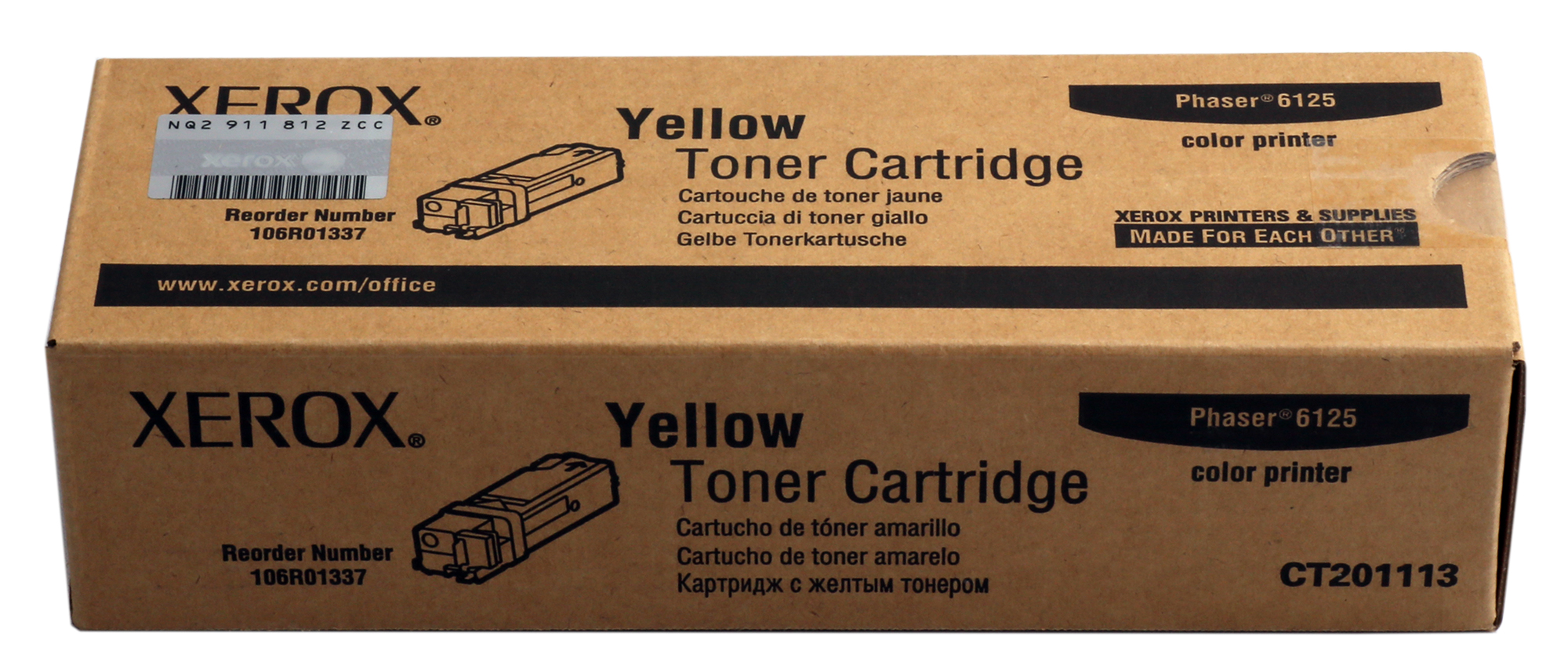 XEROX 106R01337 PHASER 6125 YELLOW SARI TONER 1.000 SAYFA