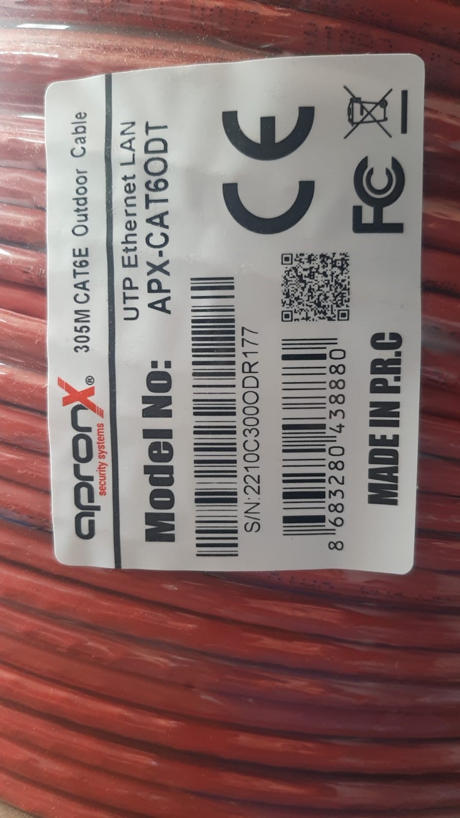 APRONX CAT6 23AWG 305MT OUTDOOR 0,57MM TURUNCU UTP KABLO