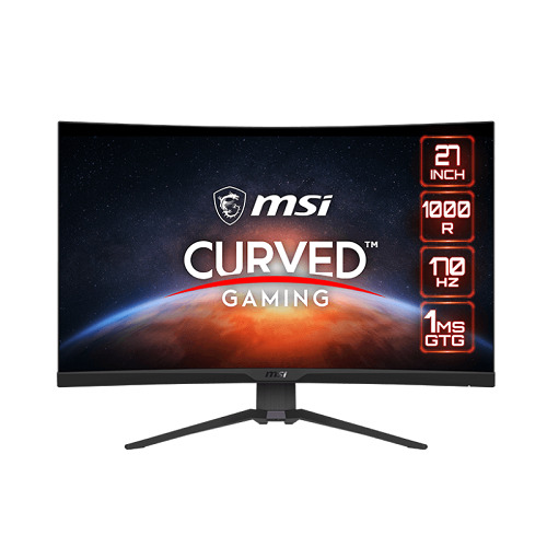 27 MSI MAG 275CQRF QD CURVED 1000R VA 2560X1440 (WQHD) 16:9 170HZ 1MS FREESYNC PREMIUM GAMING MONITOR