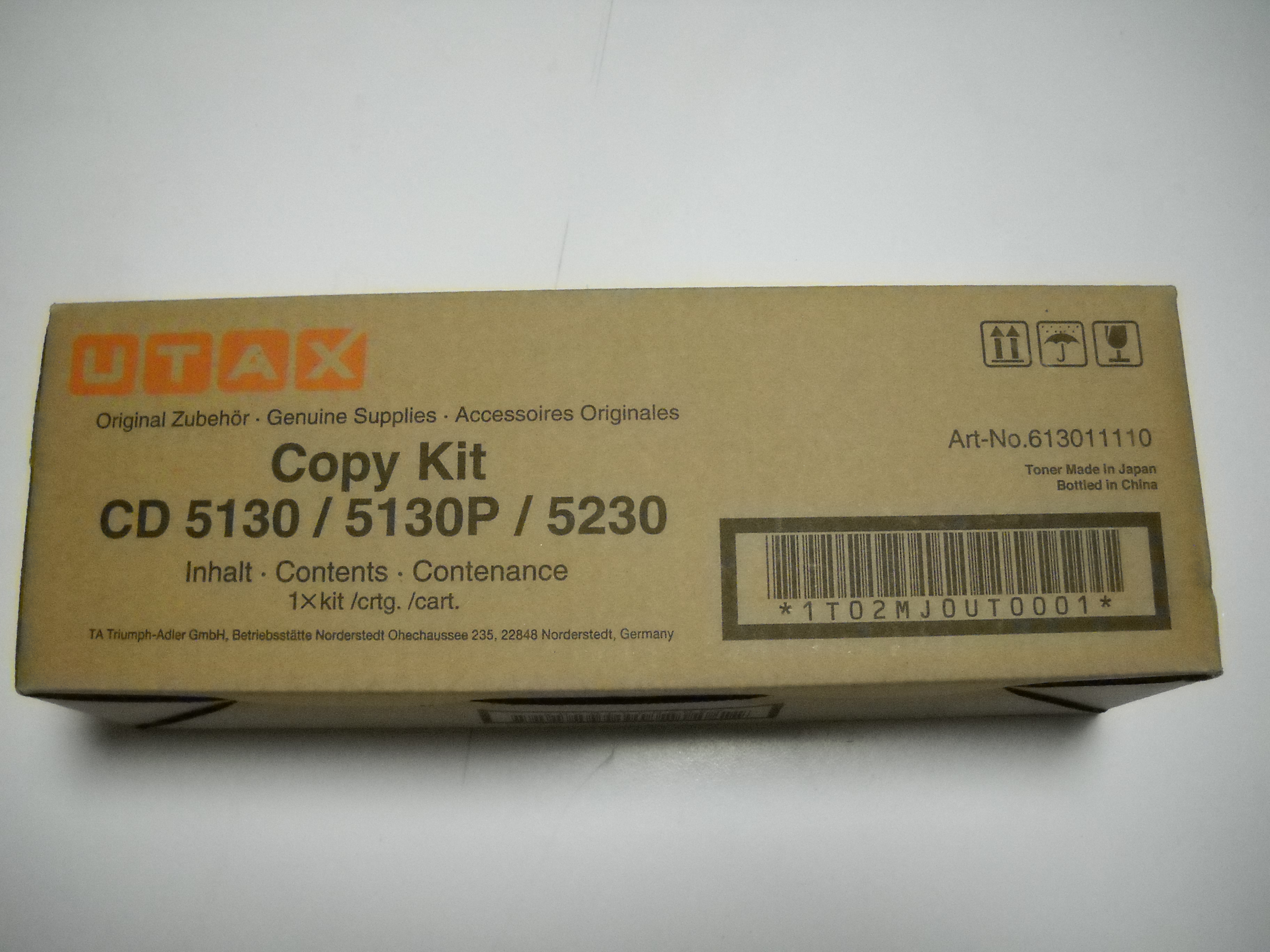 UTAX CD-5130 ORJINAL FOTOKOPI TONERI CD-5230-6130-6230 P-3020-3025 3.000 SAYFA