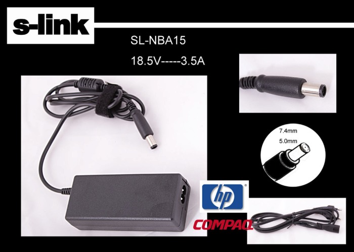 S-LINK SL-NBA15 18.5V 3.5A 7.4-5.0 NOTEBOOK ADAPTOR