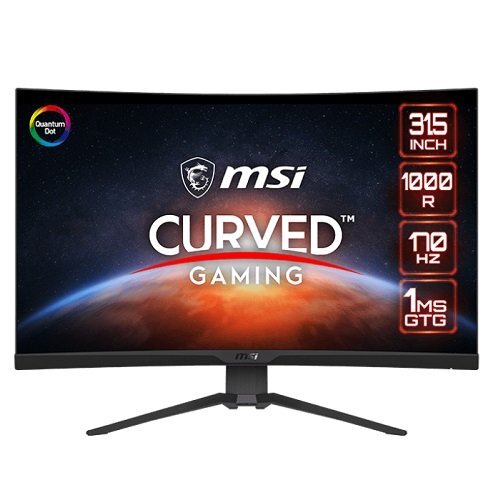 31.5 MSI MAG 325CQRF QD CURVED 1000R VA 2560X1440 (WQHD) 16:9 170HZ 1MS FREESYNC PREMIUM GAMING MONITOR