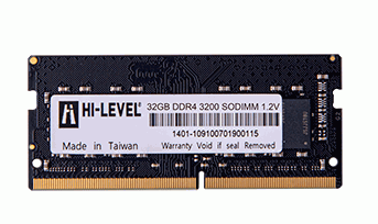 32GB DDR4 3200MHZ SODIMM 1.2V HLV-SOPC25600D4-32G HI-LEVEL