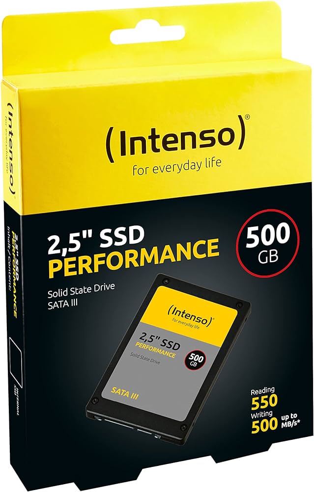 INTENSO SSD - 3814440 - 2,5" SSD SATA III 500GB Performance