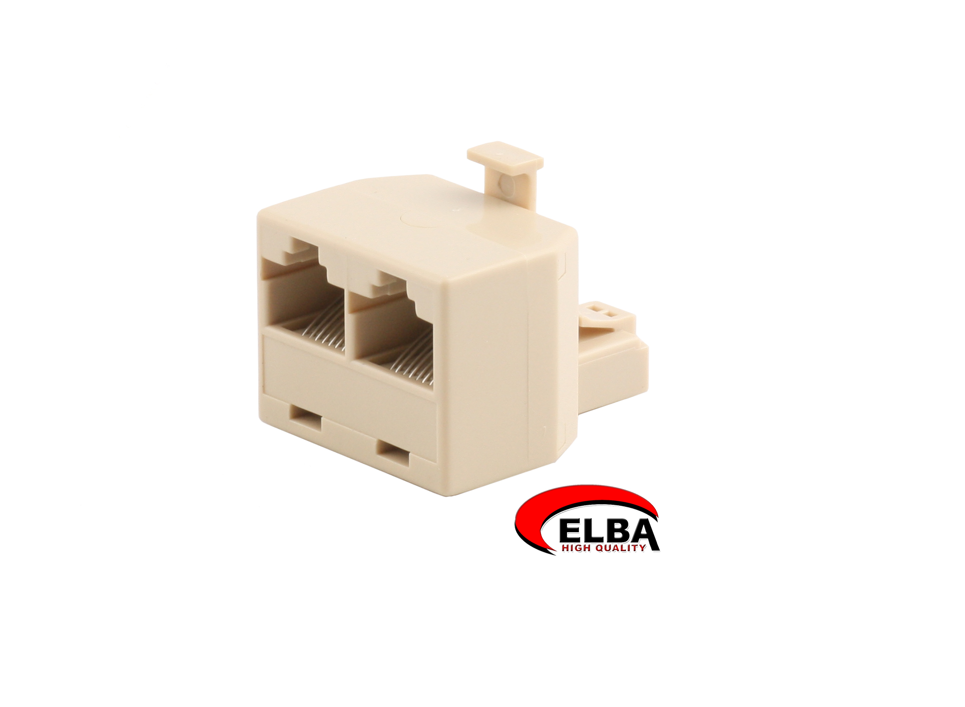 ELBA 8P8C JACK- 2X8P8C JACK 2LI RJ45 COKLA JK8464