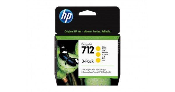 HP 3ED79A (712) SARI 29ML 3 PACKS GENIS FORMAT MUREKKEP KARTUSU