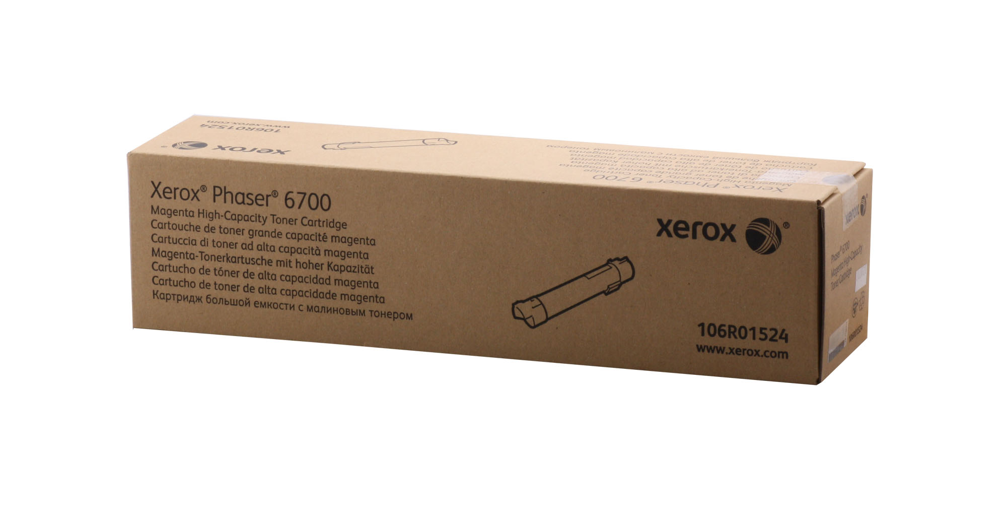 XEROX 106R01524 PHASER 6700 YUKSEK KAPASITE MAGENTA KIRMIZI TONER 12.000 SAYFA