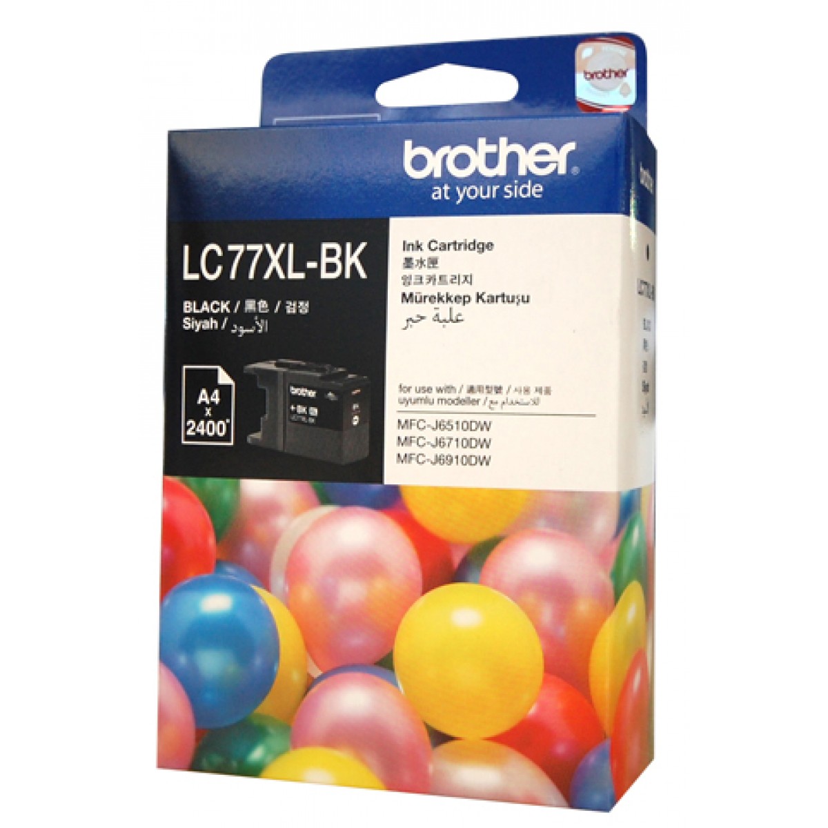 BROTHER LC-77XLBK BLACK SIYAH 2.400 SAYFA KARTUS MFC-6170-6510-6910 MFJ-J6710DW