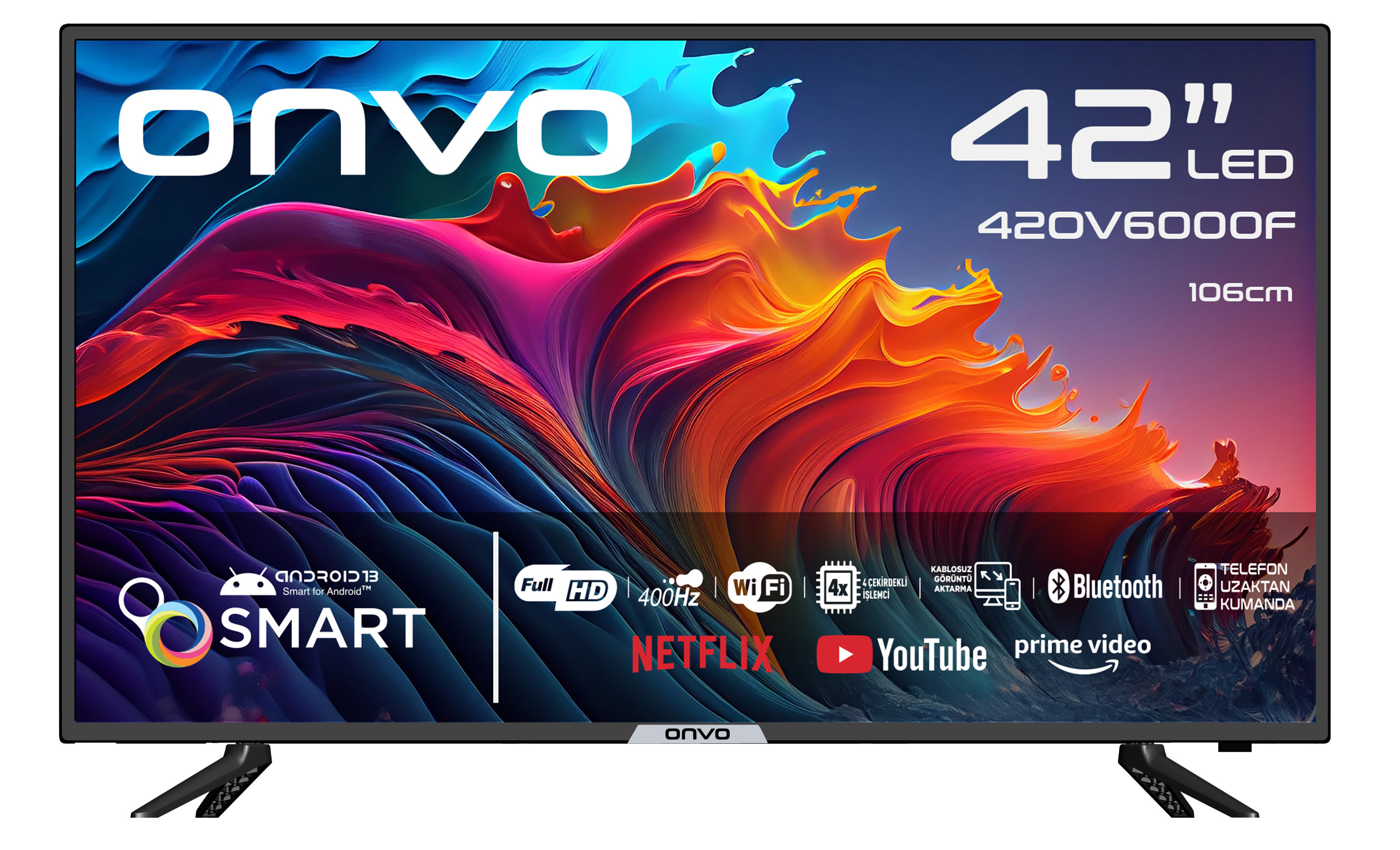 ONVO 42OV6000F FULL HD 42" 106 EKRAN UYDU ALICILI